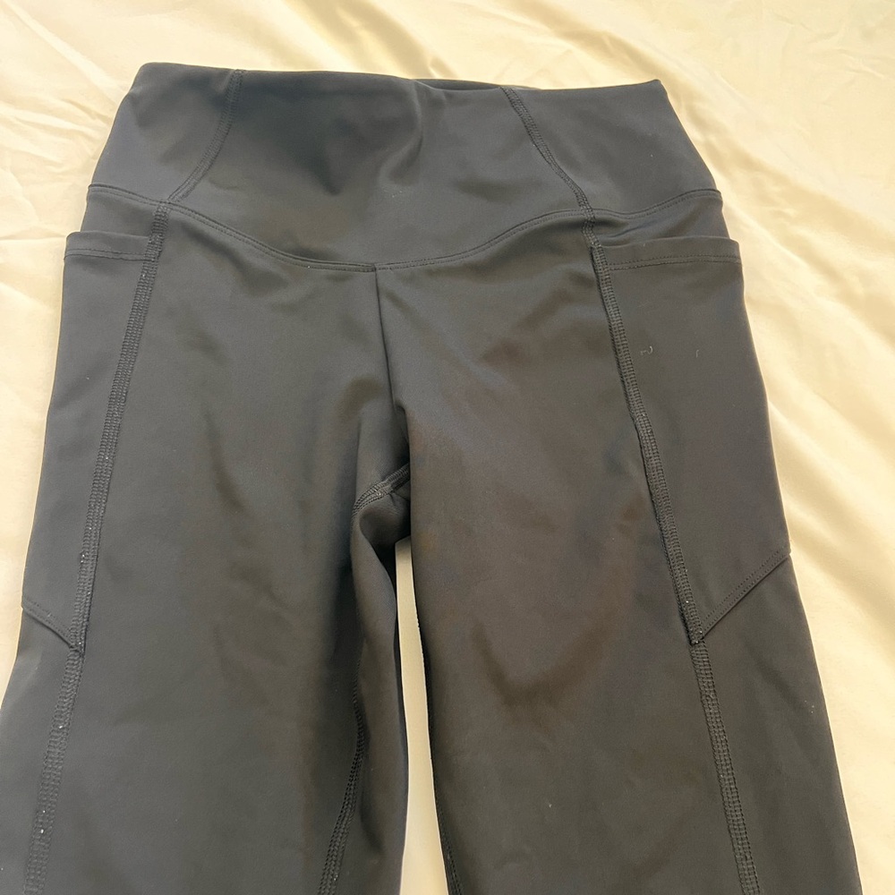 Pink-Black Active Leggings